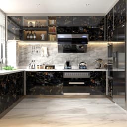 PVC Self-adhesive Kitchen Waterproof And Oil Proof Marble Decal Cabinet Stove Top Desktop Refurbished Wallpaper
