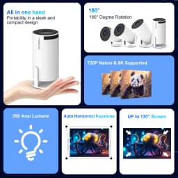 MAGCUBIC Projector HY300 PRO 8K Android 14 Dual Wifi6 290ANSI Allwinner H726 BT5.4 1080P 1280*720P Home Cinema Outdoor Projetor