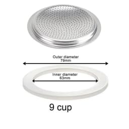 1 Set Coffee Gasket Seal for Coffee Espresso Moka Stove Pot Top Silicone Rubber Seal Espresso Makers Coffee Parts