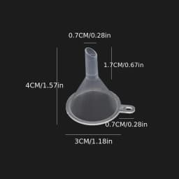 2Pcs/Lot Clear Small Funnel Plastic For Lab Diffuser Bottle Mini Liquid Oil Funnels Labs