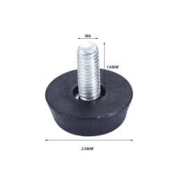 10Pc Black Furniture Legs Anti-slip Foot Riser Adjustable Height Plastic Base Table Cabinet Leg Pad Feet Leveler Floor Protector