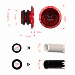 1 Pair Aluminum Alloy Bicycle Handlebar End Plug MTB Road Bike Grips Cycling Handles Grip Caps Stoppers Accessories 9 Color New