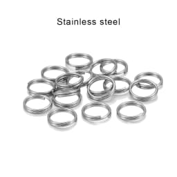50-200pcs/lot 4-20mm Open Jump Rings Double Loops Split Rings Connectors For DIY Jewelry Making Supplies