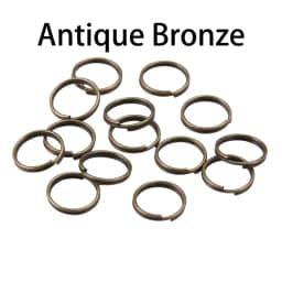 50-200pcs/lot 4-20mm Open Jump Rings Double Loops Split Rings Connectors For DIY Jewelry Making Supplies