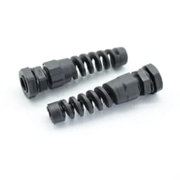 5pcs IP68 Waterproof M12 PG7/PG9/PG11 Cable Gland Connector Plastic Flex Spiral Strain Relief Protector For 3.5-6mm Wire Thread