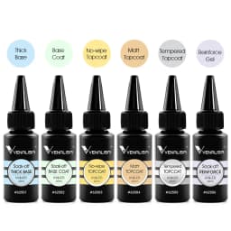 Venalisa Refillment 30ml TPO FREE Nail Art Soak Off UV/LED No Wipe Top Coat Base Coat Builder Nail Gel Matt Tempered TopCoat
