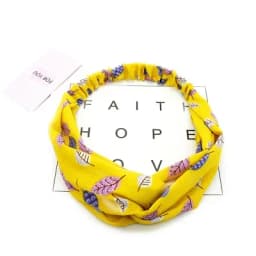 multiple styles Hair Accessories Print Dot Flamingo Headbands for Women Retro Cross Knot Head Wrap Turban Hairbands