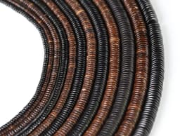 100-150pcs 4 6 8 10 12 14 mm Natural Wood Coconut Shell Beads Flat Round Rondelle Spacer Bead for DIY Jewelry Making Findings