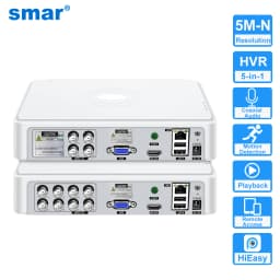 Smar CCTV DVR 4CH/8 Channel TVI CVi CVBS Hybrid 5 in 1 Video Recorder 5M-N Audio P2P for Coaxial IP Camera Human Motion Detect