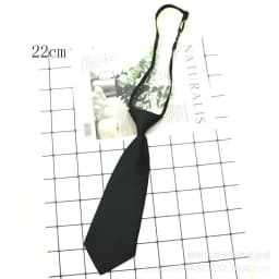 Black Unisex Zipper Ties Retro Silky Narrow Neck Tie Slim Smooth Women Bow Tie Korean Style Simple Elegant All-match Trendy Tie