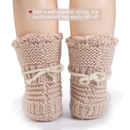 2Pcs/Pair Baby Knit Socks 0-12M Solid Cochet Walking Socks Ins Cream Solid Color Short Socks for Infant Boys Girls Clothing