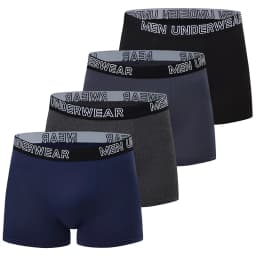 4/10 Piece Set Of Men's Casual And Fashionable Underwear Comfortable Boxer Shorts Youth Plus Size Sports Cycling Elastic Shorts