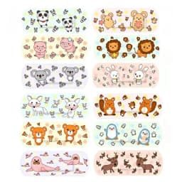 120pcs/lot Kawaii Cartoon Animal Pattern Waterproof Band Aid Hemostasis Adhesive Baby Bandages Wound Plaster Baby Accessories