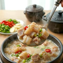 Boiled beef tendon nutritious frozen food (Korean beef bone soup broth provided)