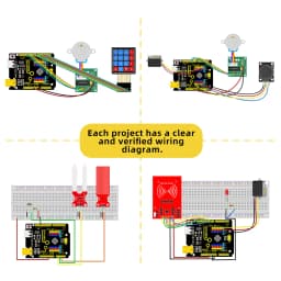 KEYES Complete Starter Kit Programming Learning Kit+40Projects For Arduino UNO R3 Starter Kit+Online Tutorial DIY Electronic Kit