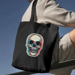 1PC 3D Skull Vertigo Funny Embroidered Patch Iron On Sew On Patches For Clothes Cap Bag Jacket DIY Gift Badge With Hot Adhesive