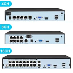 4k Ultra HD POE NVR Video Recorder Onvif H.265 48V Face Detection IP Camera CCTV System P2P Network Security Surveillance Camera