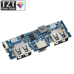 1/3/5PCS Micro/Type-C USB 5V 2.4A Dual USB 18650 Boost Battery Charger Board Mobile Power Bank Accessories For Phone DIY