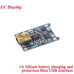 20Pcs/1pc 5V 1A Micro/Type-c/Mini 18650 TP4056 4056A Lithium Battery Charger Module Charging Board Protection Function Li-ion