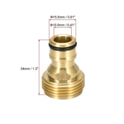 1PCS Outdoor Industry Home Faucet Tap Adaptor Tap Connector Brass Male Thread Hose Pipe Accessories Adapter Fitting