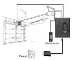 Smart Garage Door Opener DC5V Mobile Phone Remote Tuya Smart Life App Controller Support Alexa & Google Assistant No need Hub