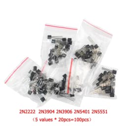 50-900PCS Transistors kit NPN PNP S8050 S8550 S9012 2N3904 2N3906 C1815 A1015 MJE13001 BC327 BC337 BC517 BC547 BC548 BC549 BC558