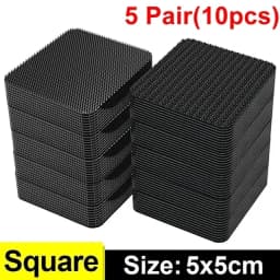 Double Faced Adhesive Patch Car Carpet Fixing Stickers Home Office Foot Mats Carpets Anti Skid Grip Nylon Tape Hook And Loop Pad