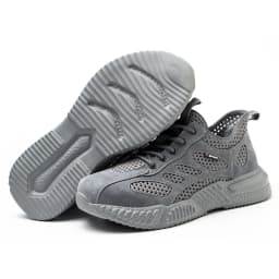 Summer Work Shoes with Protection Breathable Lightweight Safety ShoesSteel Toe Cap Working Male Construction Work Mesh Sneakers