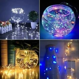 3/10/20M USB LED String Lights Copper Silver Wire Garland Light Waterproof Fairy Lights For Christmas Wedding Party Decoration