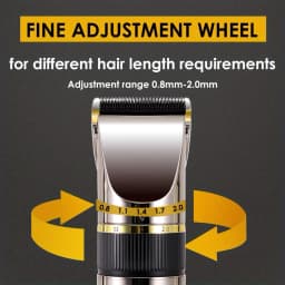 Professional Hair Clipper Ceramic Blade Male Hair Trimmer LED Display Haircut Machine USB Charging