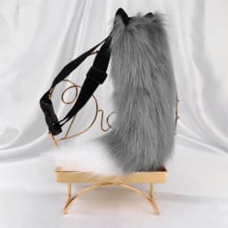 Simulation Fox Cat Tail Wolf Tail Cosplay Performance Props Anime Plush Beast Tail Halloween Jewelry Dress Up Props