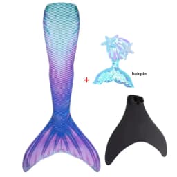 NEW Summer kids Swimming Mermaid Tail Mermaid Costume Cosplay Children Princess Party Fantasy Swimsuit Can Add Monofin Fin Xmas