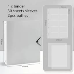 MINKYS Kawaii 5/6/9 Spaces 3 inch Kpop Photo Card Binder Large Capacity Idol Photocard Album Photocards Binder Collect Book