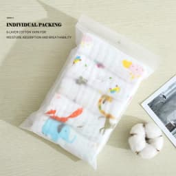 5 PCS Lot Muslin 6 Layers Cotton Soft Baby Towels Baby Face Towel Handkerchief Bathing Feeding Face Washcloth Wipe Burp Cloth