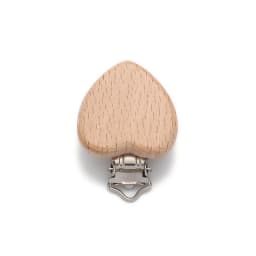 5Pcs Wooden Baby Pacifier Clip Nursing Accessories Beech Pacifier Clips Chewable Teething Dummy Clip Chains Baby Teether