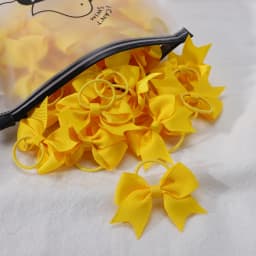 10Pcs/lot Cute Grosgrain Ribbon Pigtail Hair Bows Elastic Hair Ties Hair Bands Holders Girls Newborn Baby Hair Accessories Gift