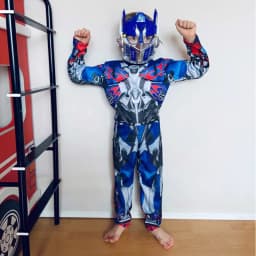 Disguise Optimus Prime Costume ,Muscle Transformer Costumes for Boys, Padded Character Jumpsuit, Kids