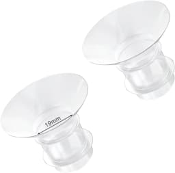 5 Size Breast Milk Pump Flange Inserts Breast Shield Converter Practical Breast Pump Replacement 13mm 15mm 17mm 19mm 21mm