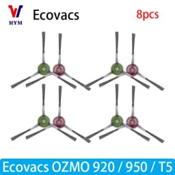 For Ecovacs Debot OZMO T5 / 920 / 950 Accessories Main Side Brush Water Tank Castor Wheel Filter Mop Vacuum Cleaner Spare Parts