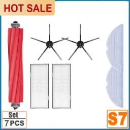 Filter Mop Cloth For Xiaomi Roborock S7 Max S70 T7S Plus Robot Vacuum Cleaner Accessories Main Side Brush Spare Parts
