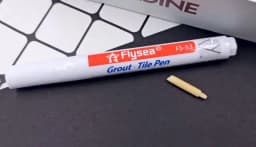 Grout Pen Waterproof Tile Marker Wall Seam Pen, for Tiles Floor Bathroom Decontamination Seam Repair (Black,White,Beige)