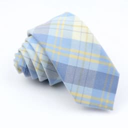 Plaid Tie For Men Women Soft Skinny Cotton TR Fabric Necktie For Wedding Bussiness Casual Man's Neckties Suits Flower Cravat