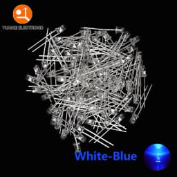3mm LED Diode F3 Assorted Kit White Green Red Blue Yellow Orange Pink Purple Warm White DIY Light Emitting Diode