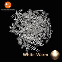 3mm LED Diode F3 Assorted Kit White Green Red Blue Yellow Orange Pink Purple Warm White DIY Light Emitting Diode