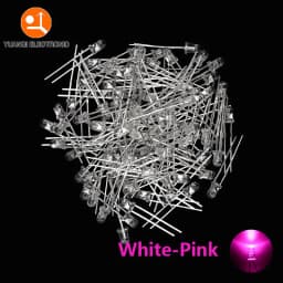 3mm LED Diode F3 Assorted Kit White Green Red Blue Yellow Orange Pink Purple Warm White DIY Light Emitting Diode