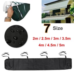 7 Sizes Patio Awning Protector Cover Patio Garden Rain Shed Storage Bag Rain Cover Retractable Roller Shutter Awning Dust Cover