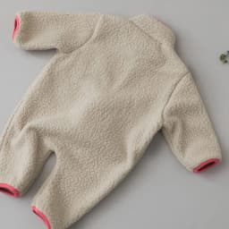 MILANCEL Spring Autumn Newborn Baby Romper Infant Warm Lamb Fleece Patchwork Jumpsuit Toddler Outwear