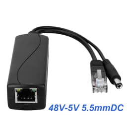HKBTM POE Splitter 48V To 5V 12V Micro USB Type-C BarrelJack Power Supply for Huawei for Hikvision for Bobcat for Raspberry Pi
