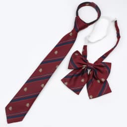 School Uniform Bow Tie Set For Boys Girls Polyester Plaid Striped British Slim Necktie Bowtie Party Student Children Accessories