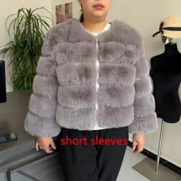 Women's Fashion Faux Fur Coat Super Hot Autumn Winter Women Short Faux Fox Fur Fluffy Jacket High Quality 7XL Ladies Furry Coats